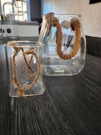 Riviera maison vaas, Huis en Inrichting, Woonaccessoires | Vazen, Overige kleuren, Ophalen of Verzenden, Minder dan 50 cm, Glas