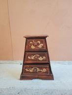Vintage Houten Kastje met Lades, Ophalen, Minder dan 50 cm, Gebruikt, Vintage