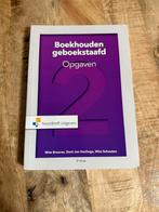 Boekhouden geboekstaafd 2 Opgaven - 9789001889333, Zo goed als nieuw, Noordhoff Uitgevers, Gamma, HBO