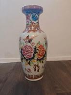 Grote Chinese Vaas met print, Antiek en Kunst, Antiek | Vazen, Ophalen of Verzenden