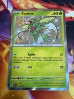 Pokemon - Scyther - PAF 095/091 Shiny Holo, Hobby en Vrije tijd, Verzamelkaartspellen | Pokémon, Ophalen of Verzenden, Zo goed als nieuw