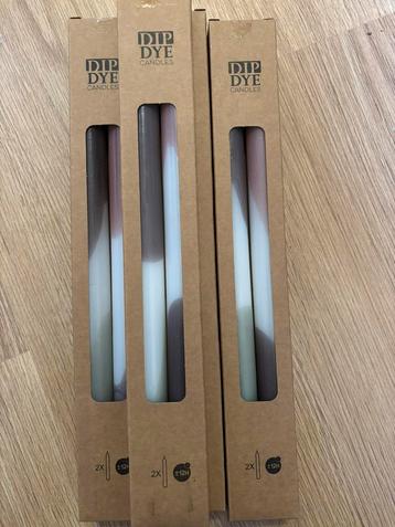 Kaarsen dip dye 7 dozen met 2 kaarsen beschikbaar voor biedingen