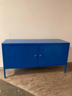Blauwe stalen IKEA kast. Met sleutels., Ophalen, Gebruikt, 50 tot 100 cm, Minder dan 100 cm