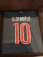Gesigneerd Dembélé shirt ingelijst met certificaat, Verzamelen, Verzenden, Nieuw, Overige typen
