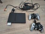 Playstation 2 set met 13 spellen, Spelcomputers en Games, Ophalen, Zwart, Met games, Met 2 controllers