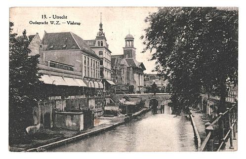 950855 Utrecht oude Gracht Viebrug Niet gelopen, Verzamelen, Ansichtkaarten | Nederland, Ongelopen, Utrecht, Ophalen of Verzenden