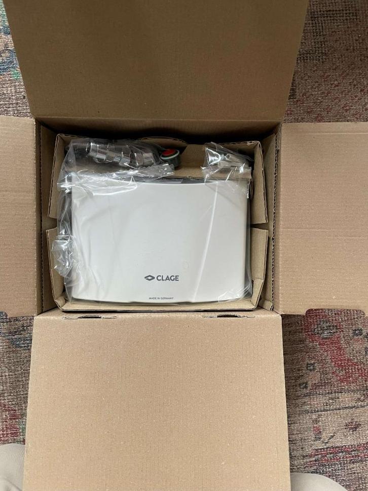 Clage MCX3 doorstroomverwarmer nieuw in doos, Doe-het-zelf en Verbouw, Geisers en Boilers, Nieuw, Boiler, Minder dan 20 liter