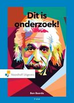 Dit is onderzoek!, Boeken, Studieboeken en Cursussen, Verzenden, Nieuw, Ben Baarda