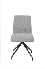 Partij van 18 grijze bouclé stoelen, Ophalen, Nieuw, Metaal, Vijf, Zes of meer stoelen