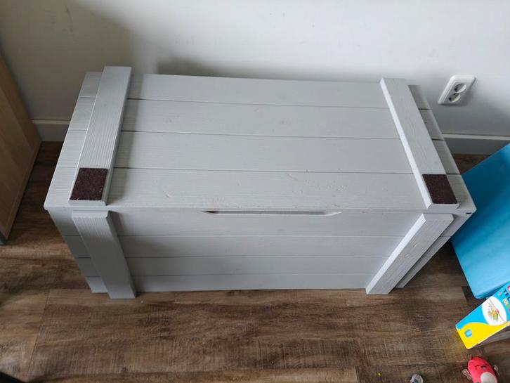 Woood Dennis speelgoedkist hout, Huis en Inrichting, Woonaccessoires | Kisten, Gebruikt, Minder dan 50 cm, 50 tot 75 cm, 50 tot 100 cm