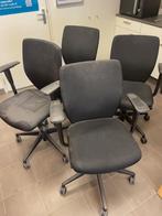 Bureaustoelen 4 stuks zwart, Gebruikt, Bureaustoel, Zwart, Ophalen