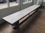 Antiek houten gymbank ,schoolbank, Ophalen