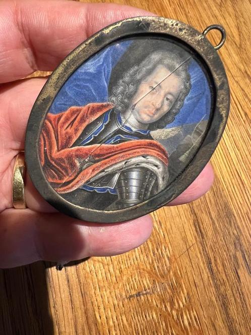 miniatuur portret, Antiek en Kunst, Kunst | Schilderijen | Klassiek, Ophalen of Verzenden