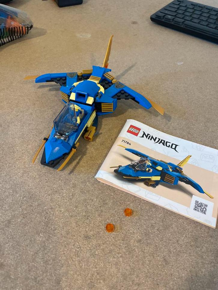 Lego Ninjago Jay's Lightning Jet EVO 71784 - Compleet!, Kinderen en Baby's, Speelgoed | Duplo en Lego, Zo goed als nieuw, Ophalen of Verzenden
