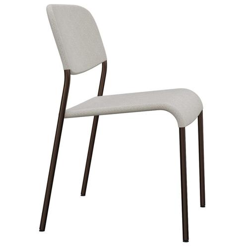 2 stoelen (Udmund) met wasbare hoes, Huis en Inrichting, Stoelen, Zo goed als nieuw, Twee, Metaal, Stof, Grijs, Ophalen