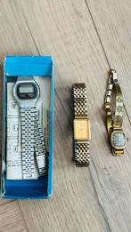 3x vintage dames horloge, pulsar, commodoor, pontiac, Ophalen of Verzenden, Zo goed als nieuw, Staal, Overige merken