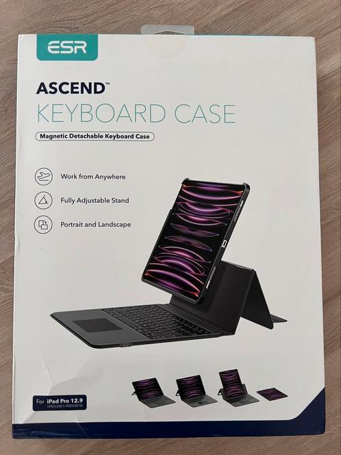 ESR Ascend (Magnetic Detachable) Keyboard Case iPad Pro 12.9, Computers en Software, Tablet-hoezen, Nieuw, Bescherming voor- en achterkant