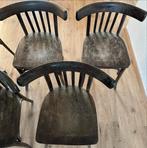 Mooie Bistro Stoelen - Set van 5, Huis en Inrichting, Stoelen, Gebruikt, Bruin, Ophalen of Verzenden, Vijf, Zes of meer stoelen