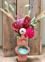 Zijdenbloemen in vaasje roze | zalmroze, Ophalen, ., Nieuw, .