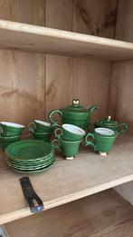 Antiek vintage theeservies groen, Ophalen