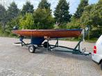 Houten boot (sloep) 7 meter, Watersport en Boten, Ophalen, Zo goed als nieuw