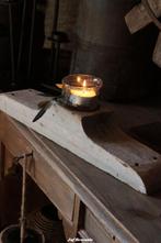 Oude poer kandelaar, poer, poeren, kandelaren,kaarsenhouder, Www.jufbrocante.nl, Www.jufbrocante.nl, Nieuw, Ophalen of Verzenden