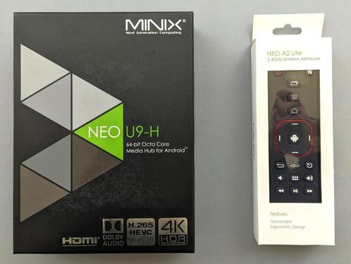 Mediaspeler MINIX NEO U9-H + NEO A2 Lite, Computers en Software, Overige Computers en Software, Zo goed als nieuw, Ophalen of Verzenden