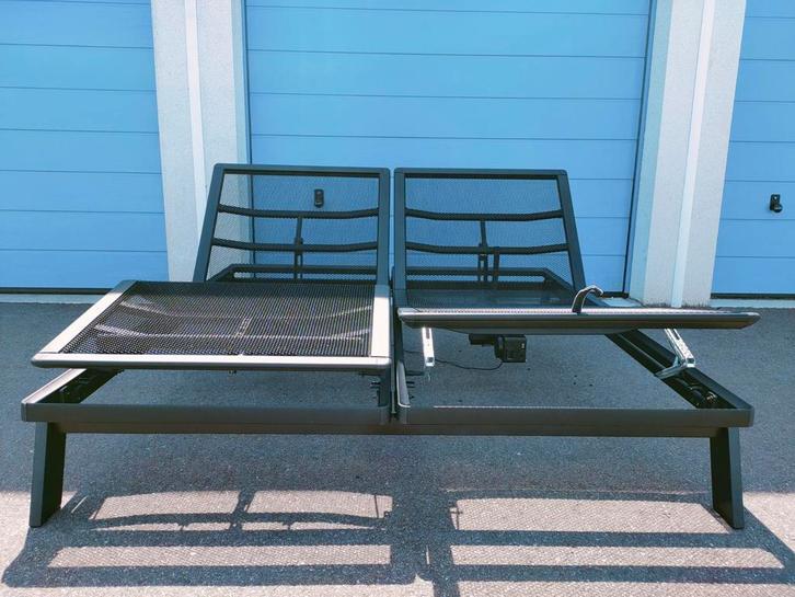 Auping Original bed elektrische verstelbaar, Huis en Inrichting, Slaapkamer | Bedden, Zo goed als nieuw, Eenpersoons, 90 cm, Metaal