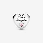 Pandora bedel Kleindochter met roze zirkonia hartje, Sieraden, Tassen en Uiterlijk, Bedels, Nieuw, Met strass, Pandora, 1 bedel