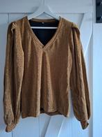 Nieuw gouden glitter top met pofmouwtjes maat S, Ophalen of Verzenden, Nieuw