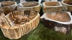 VERSTEEND HOUT I PETRIFIED WOOD I NATUURSTEEN I WASBAK KOM, Ophalen, Nieuw, Minder dan 100 cm, Wasbak of Wastafel