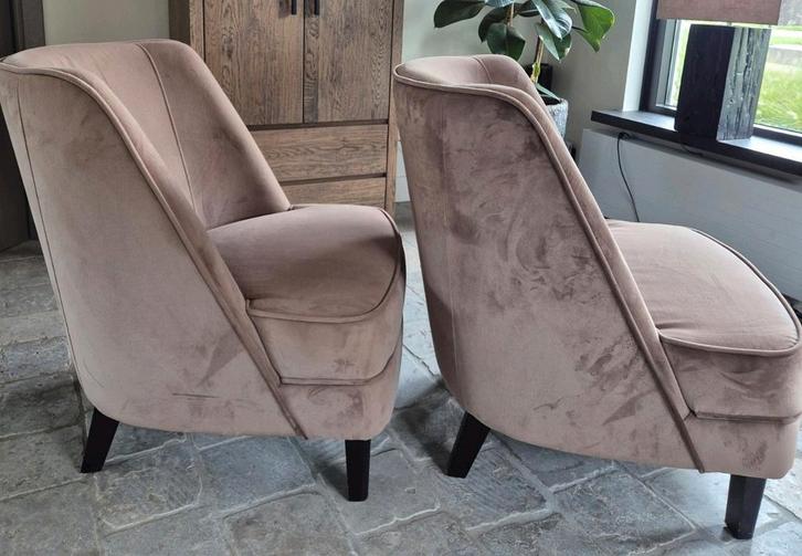 2 nieuwe ROFRA HOME Chair Tapeo velvet fauteuils samen 250€, Huis en Inrichting, Stoelen, Nieuw, Twee, Stof, Ophalen