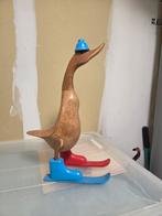 deco eend op ski's., Huis en Inrichting, Ophalen, Zo goed als nieuw