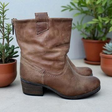 5th Avenue Laarzen Maat 41 Bruin Leer Western Style beschikbaar voor biedingen