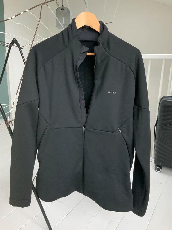 Zwart sportjack van Decathlon, maat M, Kleding | Heren, Sportkleding, Zo goed als nieuw, Algemeen, Maat 48/50 (M), Zwart, Ophalen of Verzenden