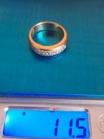Gouden ring met briljanten 18karaats, Sieraden, Tassen en Uiterlijk, Ringen, Goud, Goud, Zo goed als nieuw, Ophalen