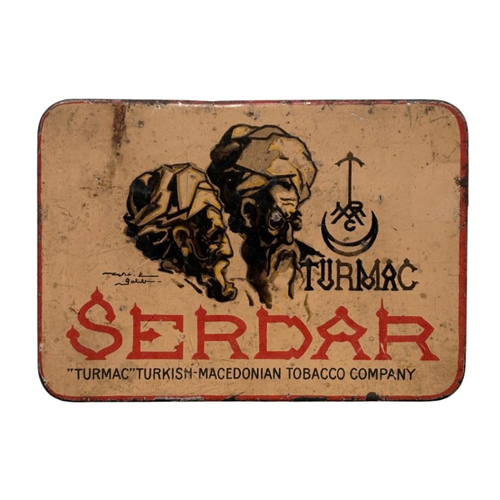 Turmac Serdar sigarettendoos | Origineel metalen blik, Verzenden, Gebruikt, Tabaksdoos of Verpakking