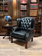 Chesterfield king fauteuil zwart leer 2 stuks, Huis en Inrichting, Fauteuils, Ophalen, Info@chesterfieldjunkie.nl, Nieuw, Gosemengelstraat 7
