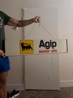 Vintage Agip lichtreclame, Verzamelen, Merken en Reclamevoorwerpen, Ophalen, Zo goed als nieuw, Lichtbak of (neon) lamp