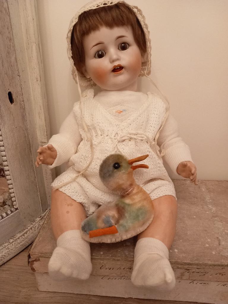 Antieke Max Handwerck karakter baby pop Bebe Elite 286., Ophalen of Verzenden, Zo goed als nieuw, Pop
