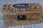 Houten Opbergdoosje met Olifant Houtsnijwerk, Ophalen