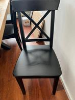 6x Zwarte stoelen IKEA INGOLF, Huis en Inrichting, Stoelen, Ophalen, Gebruikt, Zwart, Vijf, Zes of meer stoelen
