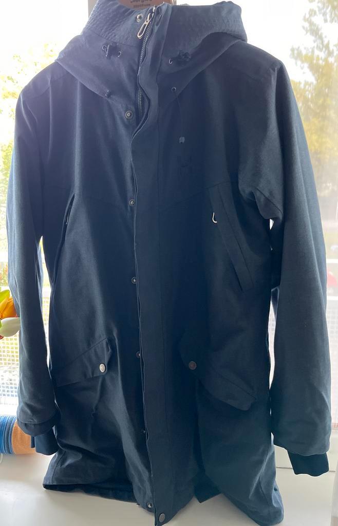 Haglofs Parka Maat M - dames, Kleding | Dames, Jassen | Winter, Zo goed als nieuw, Blauw, Ophalen of Verzenden