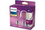 PHILIPS Ledlamp 2-pack 4.3 W - 40 W E27 Warmwit, Led-lamp, N, Nieuw, N