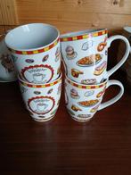 4 mokken van het merk Theo , lekker bakkie, Huis en Inrichting, Keuken | Servies, Ophalen of Verzenden, Zo goed als nieuw, Overige stijlen