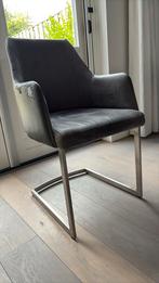 Vier eetkamerstoelen, Huis en Inrichting, Stoelen, Ophalen, Zwart, Zo goed als nieuw, Vier