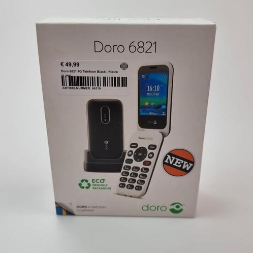 Doro 6821 4G Telefoon Black | Nieuw in seal, Telecommunicatie, Mobiele telefoons | Overige merken, Nieuw