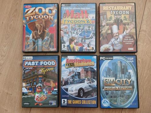 Tycoon games computerspellen, o.a. Mall tycoon en Sim City, Spelcomputers en Games, Games | Pc, Zo goed als nieuw, Simulatie, 1 speler