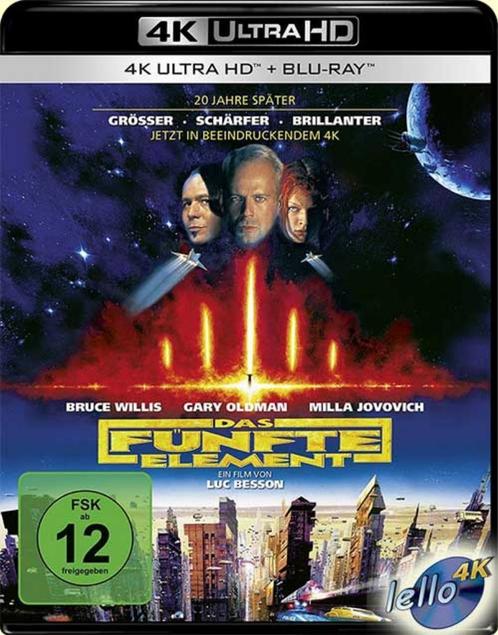 Blu-ray 4K: The Fifth Element KC (1997 Bruce Willis) DE nNLO, Cd's en Dvd's, Blu-ray, Nieuw in verpakking, Actie, Ophalen of Verzenden