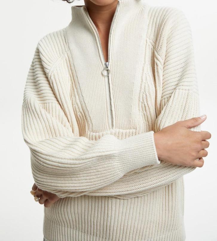 Closed gebreide trui creme wit Maat L, Kleding | Dames, Truien en Vesten, Zo goed als nieuw, Maat 38/40 (M), Wit, Ophalen of Verzenden